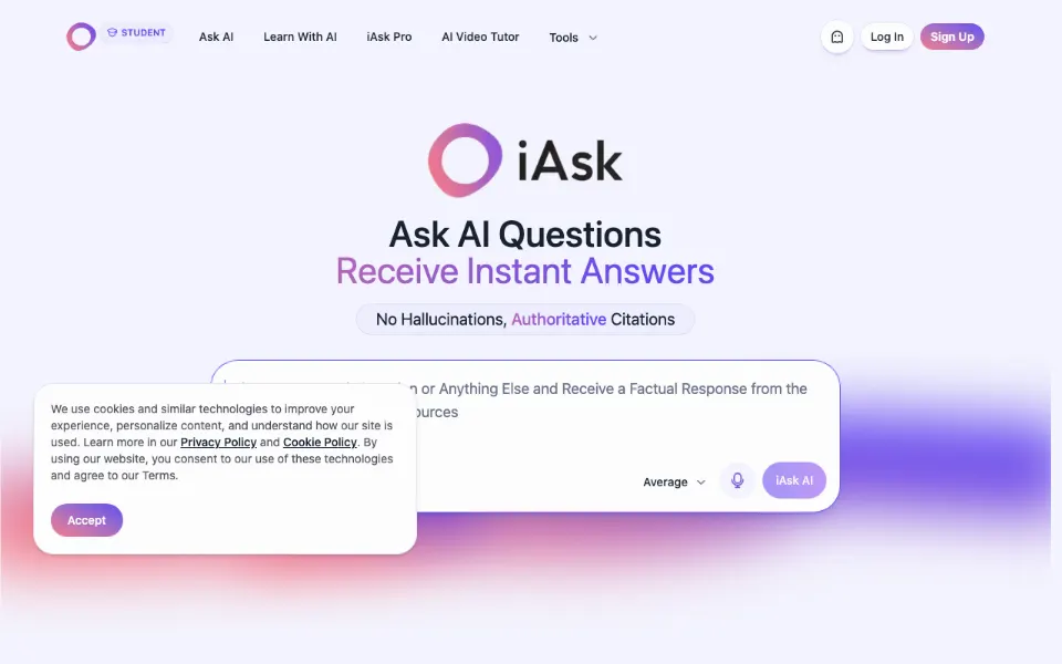 iAsk.Ai官网首页截图