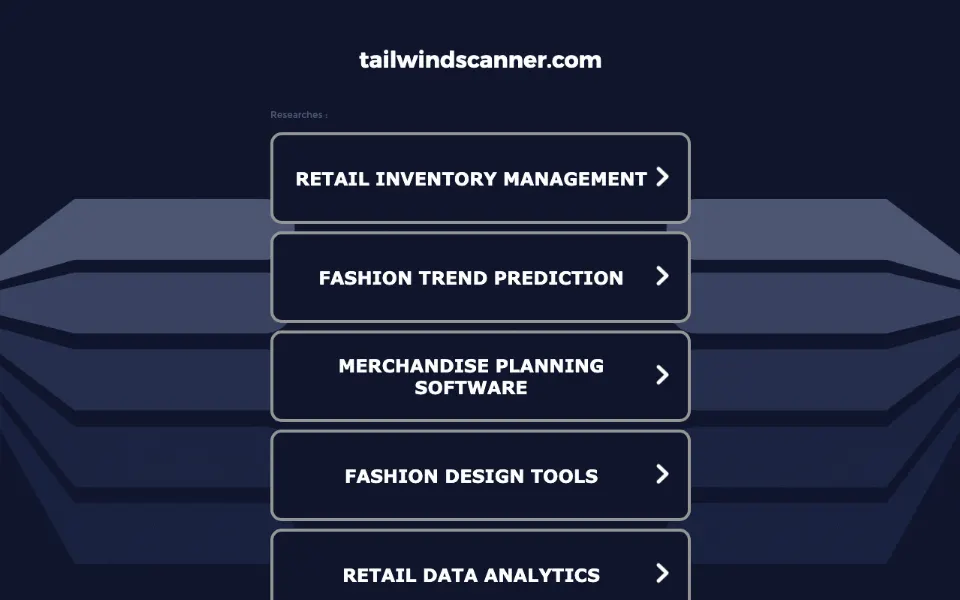 Tailwind Scanner官网首页截图