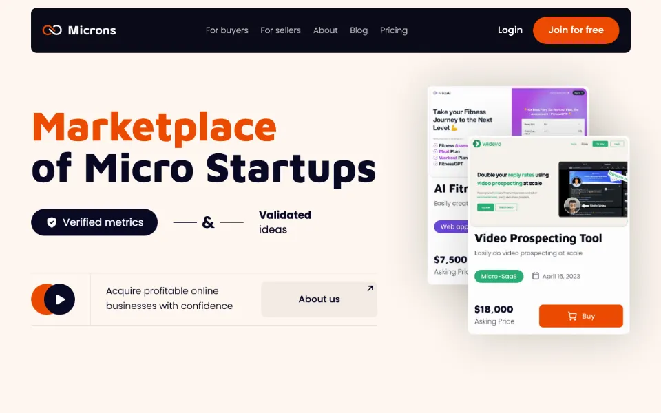 Microns官网首页截图